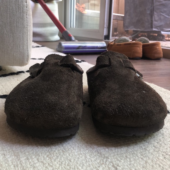 Birkenstock Boston Suede Clog Mocha Sz 40 N - Picture 5 of 9
